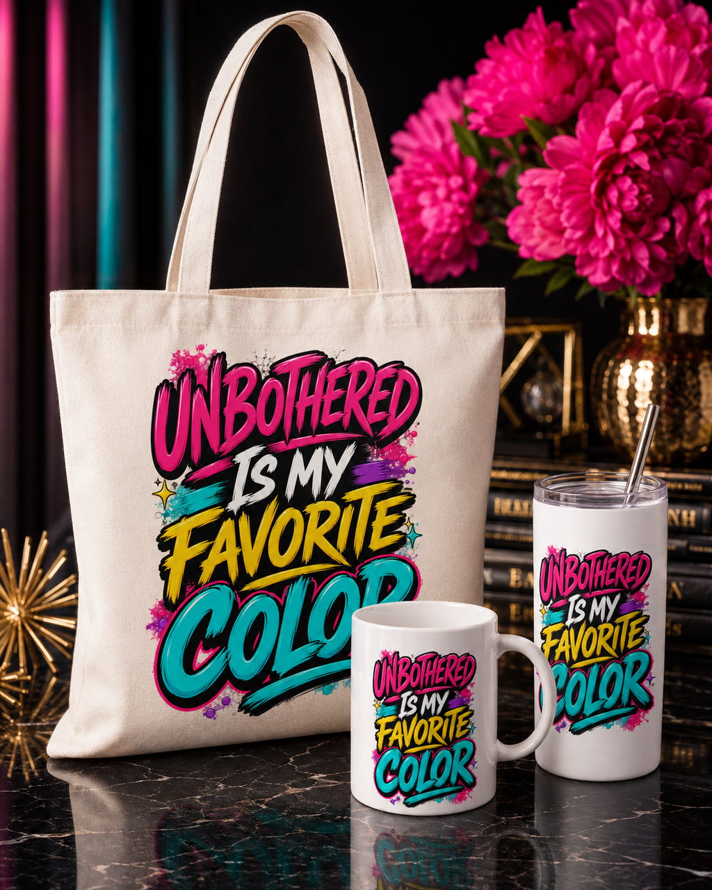 Unbothered Is My Favorite Color PNG Digital Download